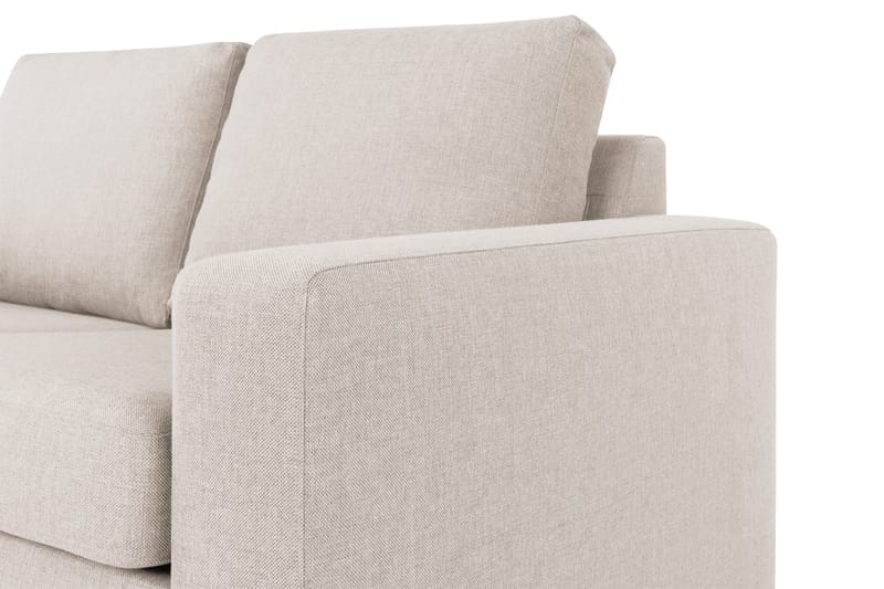 Crazy 3-sits Vänstervänd L-formad Schäslongsoffa i Tyg - Beige - Möbler - Soffa - Divansoffor & schäslongsoffa