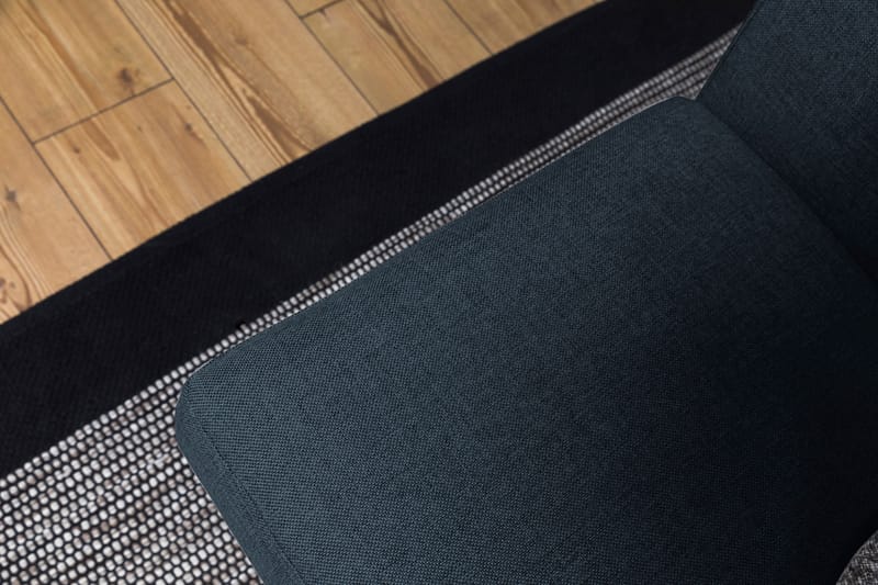 Crazy 3-sits Vänstervänd L-formad Schäslongsoffa i Tyg - Bl�å - Möbler - Soffa - Divansoffor & schäslongsoffa