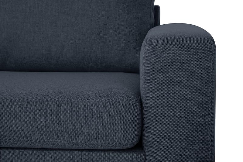 Crazy 3-sits Vänstervänd L-formad Schäslongsoffa i Tyg - Blå - Möbler - Soffa - Divansoffor & schäslongsoffa