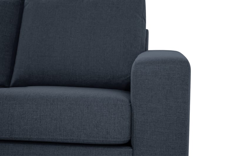 Crazy 3-sits Vänstervänd L-formad Schäslongsoffa i Tyg - Blå - Möbler - Soffa - Divansoffor & schäslongsoffa