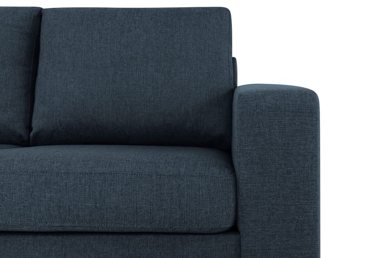 Crazy 3-sits Vänstervänd L-formad Schäslongsoffa i Tyg - Blå - Möbler - Soffa - Divansoffor & schäslongsoffa