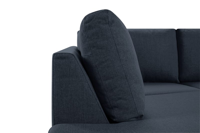 Crazy 3-sits Vänstervänd L-formad Schäslongsoffa i Tyg - Blå - Möbler - Soffa - Divansoffor & schäslongsoffa