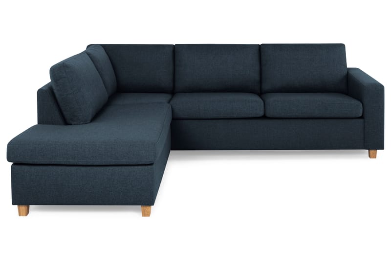 Crazy 3-sits Vänstervänd L-formad Schäslongsoffa i Tyg - Blå - Möbler - Soffa - Divansoffor & schäslongsoffa