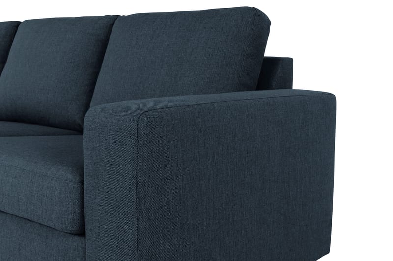 Crazy 3-sits Vänstervänd L-formad Schäslongsoffa i Tyg - Blå - Möbler - Soffa - Divansoffor & schäslongsoffa