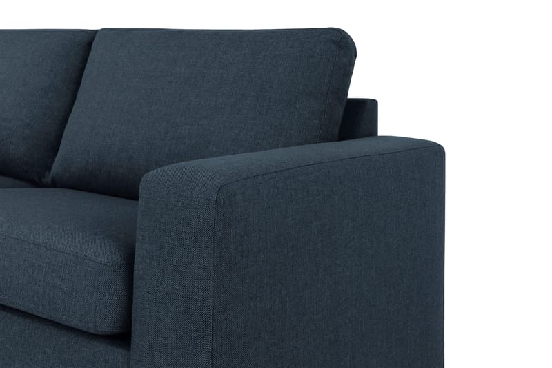 Crazy 3-sits Vänstervänd L-formad Schäslongsoffa i Tyg - Blå - Möbler - Soffa - Divansoffor & schäslongsoffa - 2 sits soffa med divan