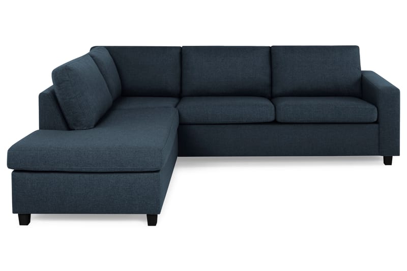 Crazy 3-sits Vänstervänd L-formad Schäslongsoffa i Tyg - Blå - Möbler - Soffa - Divansoffor & schäslongsoffa