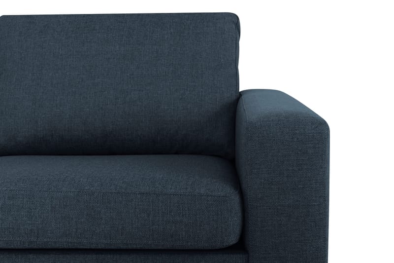 Crazy 3-sits Vänstervänd L-formad Schäslongsoffa i Tyg - Blå - Möbler - Soffa - Divansoffor & schäslongsoffa