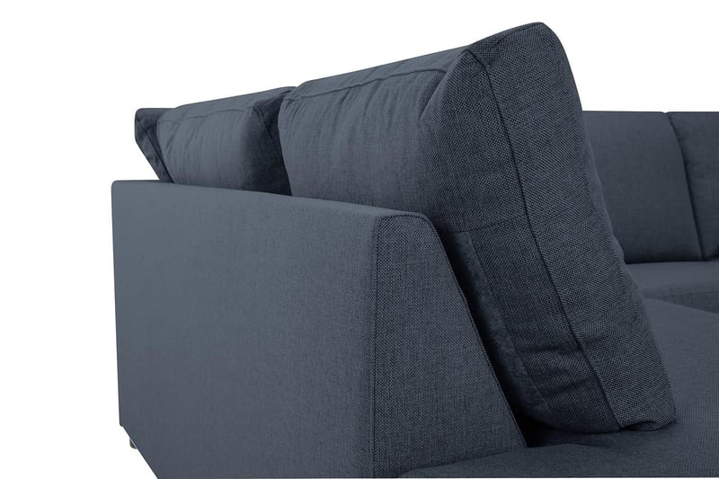 Crazy 3-sits Vänstervänd L-formad Schäslongsoffa i Tyg - Blå - Möbler - Soffa - Divansoffor & schäslongsoffa