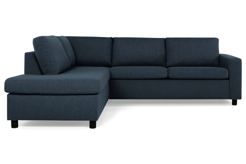Crazy 3-sits Vänstervänd L-formad Schäslongsoffa i Tyg - Blå - Möbler - Soffa - Divansoffor & schäslongsoffa