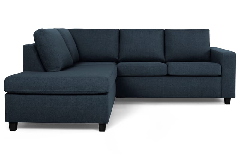 Crazy 3-sits Vänstervänd L-formad Schäslongsoffa i Tyg - Blå - Möbler - Soffa - Divansoffor & schäslongsoffa