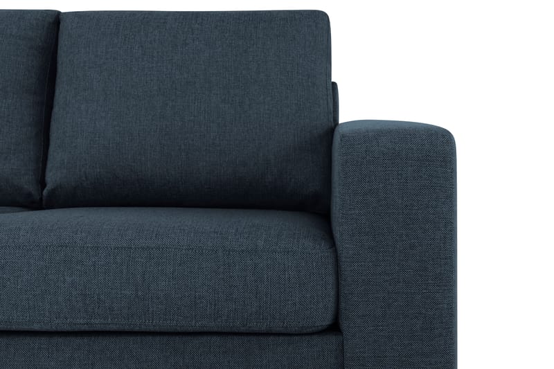 Crazy 3-sits Vänstervänd L-formad Schäslongsoffa i Tyg - Blå - Möbler - Soffa - Divansoffor & schäslongsoffa