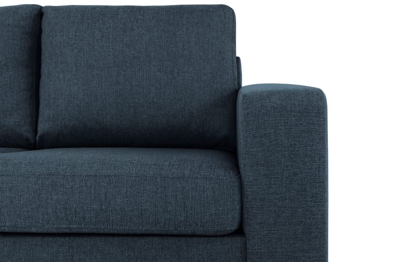 Crazy 3-sits Vänstervänd L-formad Schäslongsoffa i Tyg - Blå - Möbler - Soffa - Divansoffor & schäslongsoffa