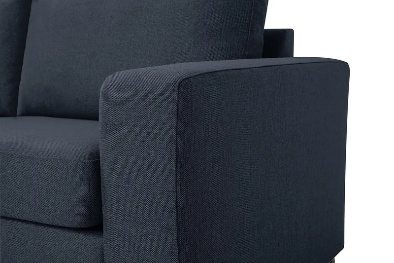 Crazy 3-sits Vänstervänd L-formad Schäslongsoffa i Tyg - Blå - Möbler - Soffa - Divansoffor & schäslongsoffa