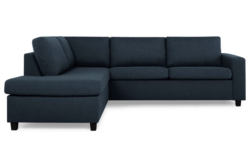 Crazy 3-sits Vänstervänd L-formad Schäslongsoffa i Tyg - Blå - Möbler - Soffa - Divansoffor & schäslongsoffa