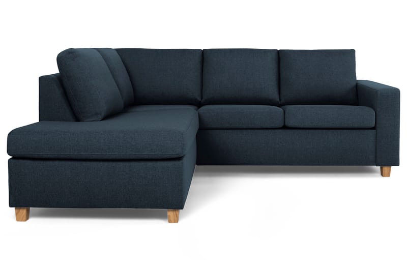 Crazy 3-sits Vänstervänd L-formad Schäslongsoffa i Tyg - Blå - Möbler - Soffa - Divansoffor & schäslongsoffa