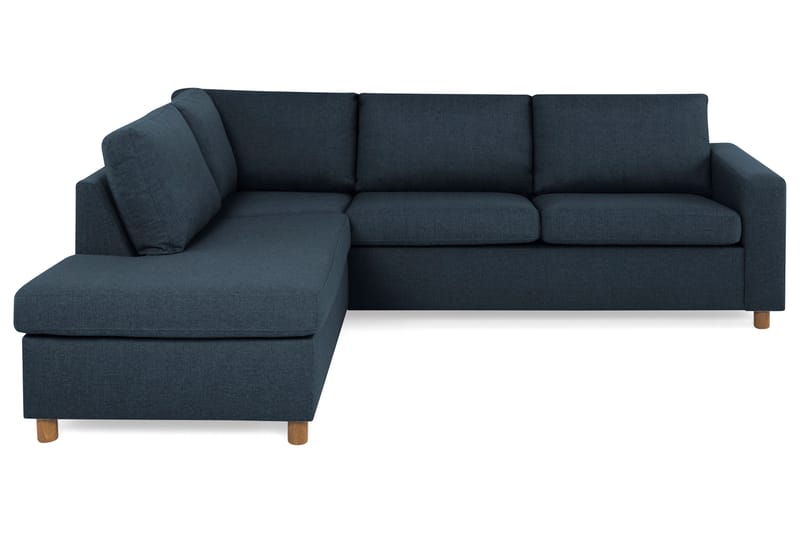 Crazy 3-sits Vänstervänd L-formad Schäslongsoffa i Tyg - Blå - Möbler - Soffa - Divansoffor & schäslongsoffa