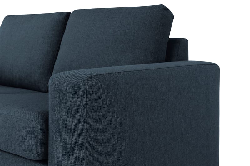 Crazy 3-sits Vänstervänd L-formad Schäslongsoffa i Tyg - Blå - Möbler - Soffa - Divansoffor & schäslongsoffa