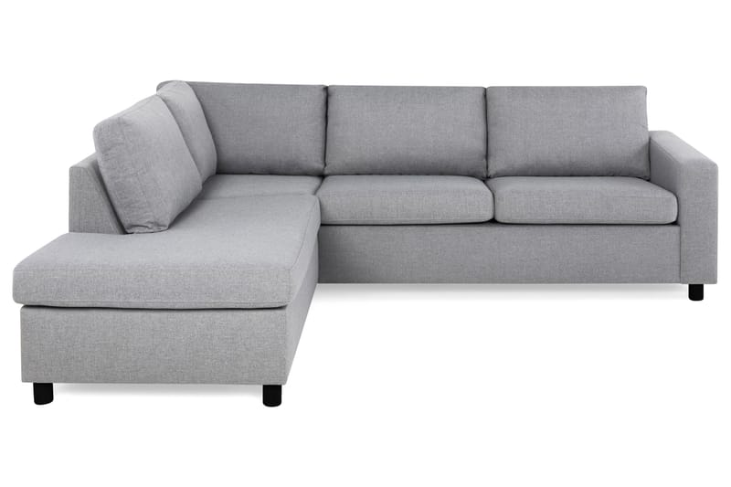 Crazy 3-sits Vänstervänd L-formad Schäslongsoffa i Tyg - Grå - Möbler - Soffa - Divansoffor & schäslongsoffa