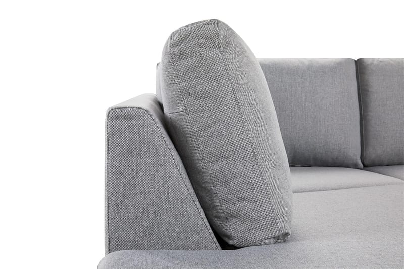 Crazy 3-sits Vänstervänd L-formad Schäslongsoffa i Tyg - Grå - Möbler - Soffa - Divansoffor & schäslongsoffa