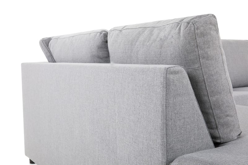 Crazy 3-sits Vänstervänd L-formad Schäslongsoffa i Tyg - Grå - Möbler - Soffa - Divansoffor & schäslongsoffa