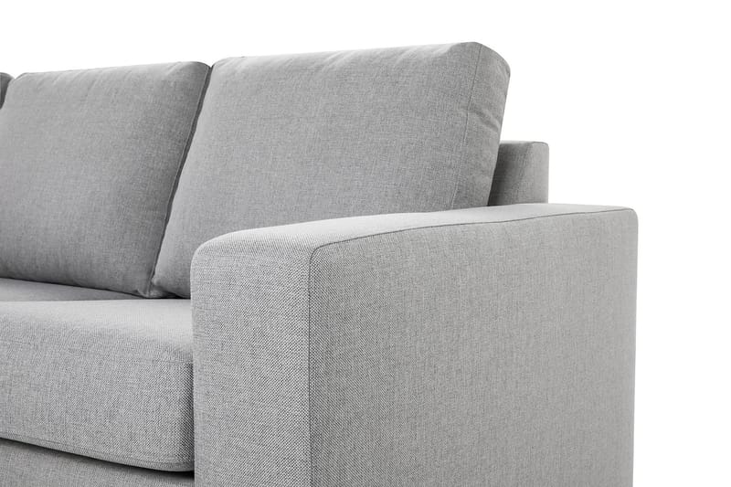 Crazy 3-sits Vänstervänd L-formad Schäslongsoffa i Tyg - Grå - Möbler - Soffa - Divansoffor & schäslongsoffa