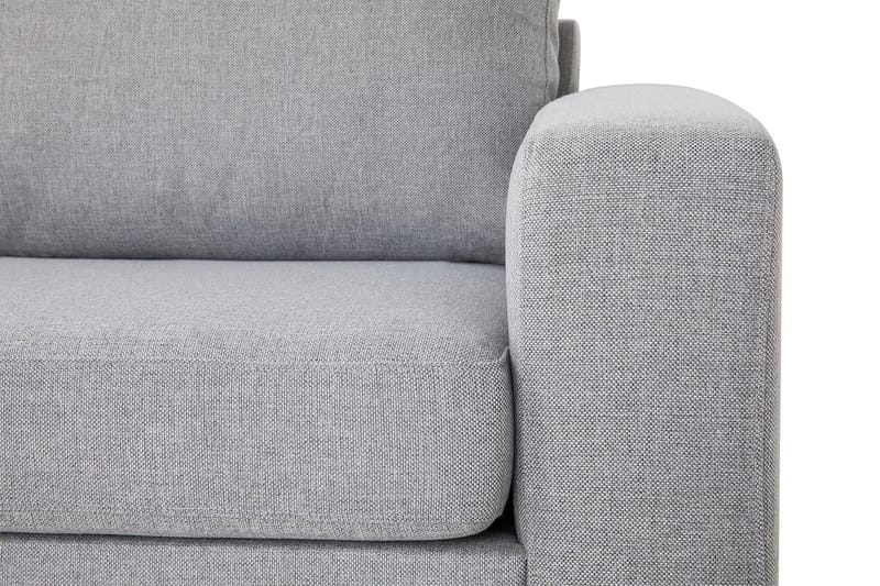 Crazy 3-sits Vänstervänd L-formad Schäslongsoffa i Tyg - Grå - Möbler - Soffa - Divansoffor & schäslongsoffa