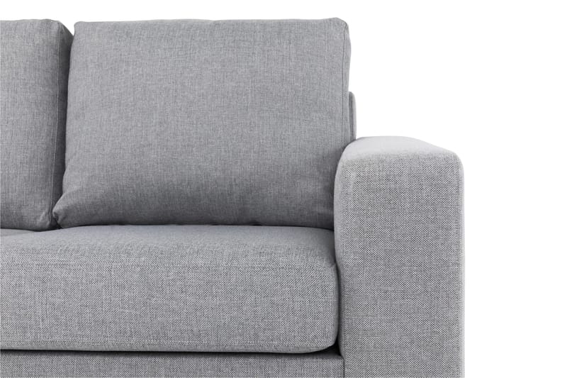 Crazy 3-sits Vänstervänd L-formad Schäslongsoffa i Tyg - Grå - Möbler - Soffa - Divansoffor & schäslongsoffa - 2 sits soffa med divan