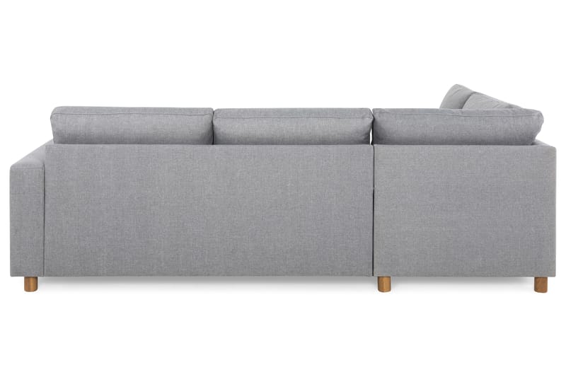 Crazy 3-sits Vänstervänd L-formad Schäslongsoffa i Tyg - Grå - Möbler - Soffa - Divansoffor & schäslongsoffa