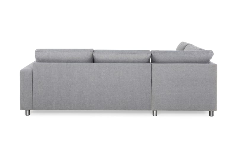 Crazy 3-sits Vänstervänd L-formad Schäslongsoffa i Tyg - Grå - Möbler - Soffa - Divansoffor & schäslongsoffa