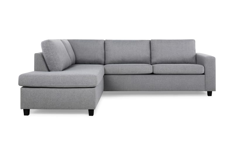 Crazy 3-sits Vänstervänd L-formad Schäslongsoffa i Tyg - Grå - Möbler - Soffa - Divansoffor & schäslongsoffa