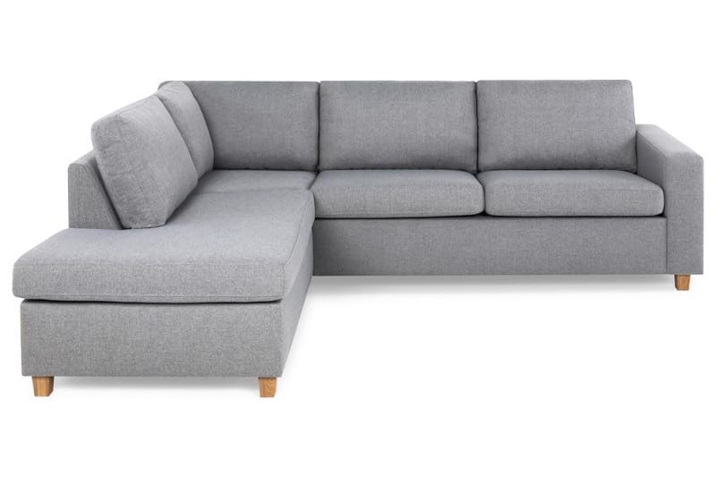Crazy 3-sits Vänstervänd L-formad Schäslongsoffa i Tyg - Grå - Möbler - Soffa - Divansoffor & schäslongsoffa