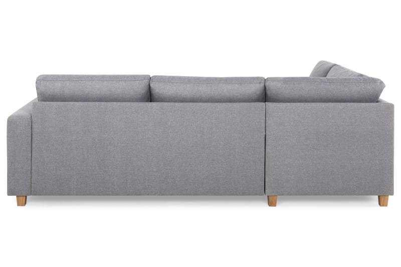 Crazy 3-sits Vänstervänd L-formad Schäslongsoffa i Tyg - Grå - Möbler - Soffa - Divansoffor & schäslongsoffa