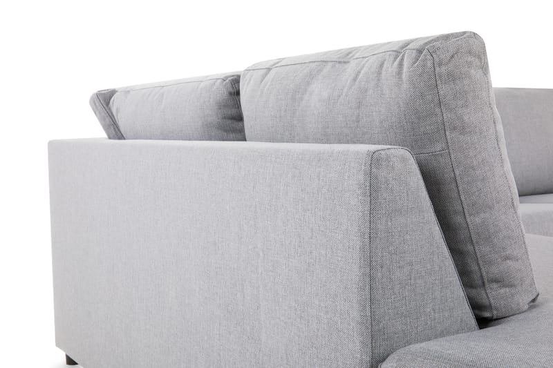 Crazy 3-sits Vänstervänd L-formad Schäslongsoffa i Tyg - Grå - Möbler - Soffa - Divansoffor & schäslongsoffa
