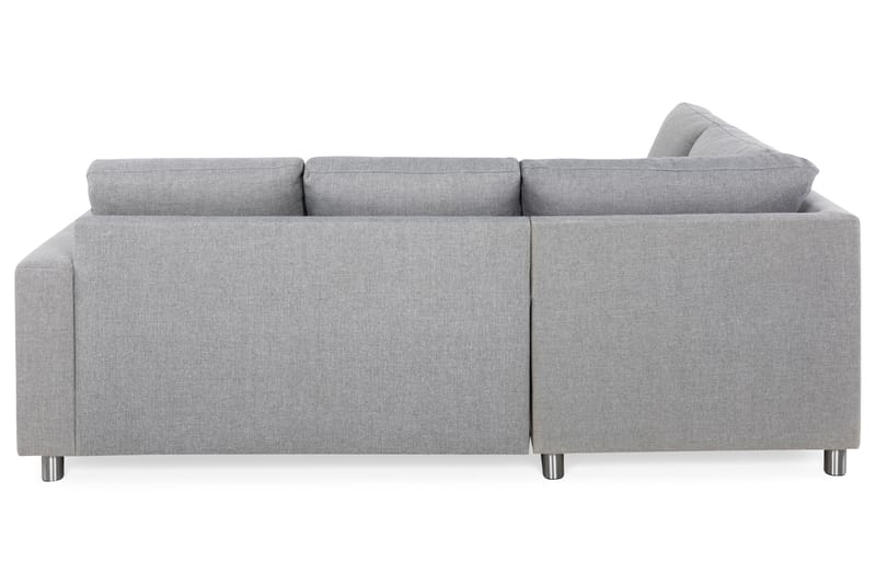 Crazy 3-sits Vänstervänd L-formad Schäslongsoffa i Tyg - Grå - Möbler - Soffa - Divansoffor & schäslongsoffa