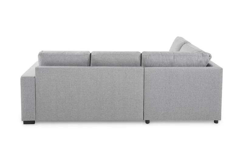 Crazy 3-sits Vänstervänd L-formad Schäslongsoffa i Tyg - Grå - Möbler - Soffa - Divansoffor & schäslongsoffa - 2 sits soffa med divan