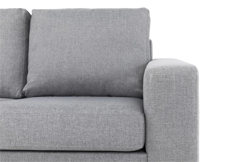 Crazy 3-sits Vänstervänd L-formad Schäslongsoffa i Tyg - Grå - Möbler - Soffa - Divansoffor & schäslongsoffa