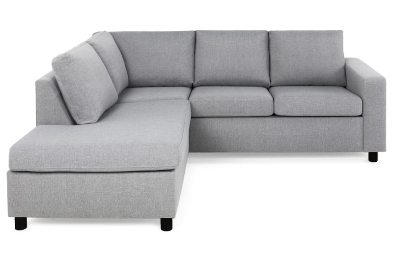 Crazy 3-sits Vänstervänd L-formad Schäslongsoffa i Tyg - Grå - Möbler - Soffa - Divansoffor & schäslongsoffa
