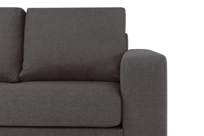 Crazy 3-sits Vänstervänd L-formad Schäslongsoffa i Tyg - Mörkgrå - Möbler - Soffa - Divansoffor & schäslongsoffa