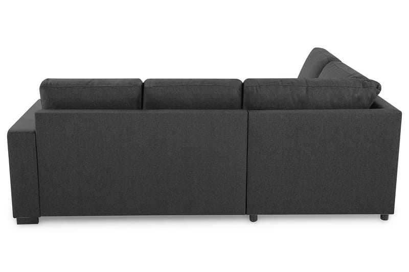 Crazy 3-sits Vänstervänd L-formad Schäslongsoffa i Tyg - Mörkgrå - Möbler - Soffa - Divansoffor & schäslongsoffa