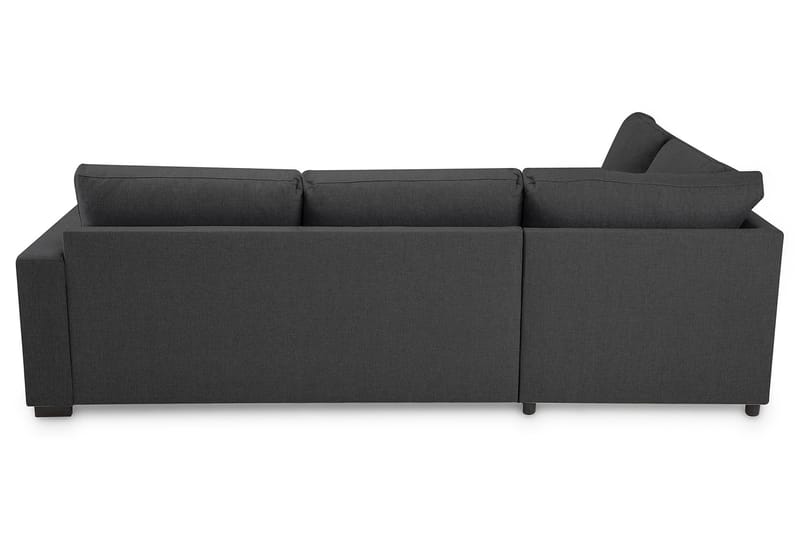 Crazy 3-sits Vänstervänd L-formad Schäslongsoffa i Tyg - Mörkgrå - Möbler - Soffa - Divansoffor & schäslongsoffa