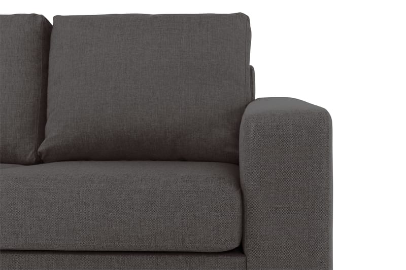 Crazy 3-sits Vänstervänd L-formad Schäslongsoffa i Tyg - Mörkgrå - Möbler - Soffa - Divansoffor & schäslongsoffa