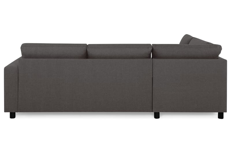 Crazy 3-sits Vänstervänd L-formad Schäslongsoffa i Tyg - Mörkgrå - Möbler - Soffa - Divansoffor & schäslongsoffa