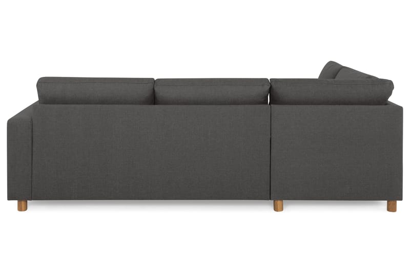 Crazy 3-sits Vänstervänd L-formad Schäslongsoffa i Tyg - Mörkgrå - Möbler - Soffa - Divansoffor & schäslongsoffa