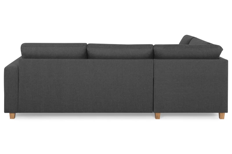 Crazy 3-sits Vänstervänd L-formad Schäslongsoffa i Tyg - Mörkgrå - Möbler - Soffa - Divansoffor & schäslongsoffa