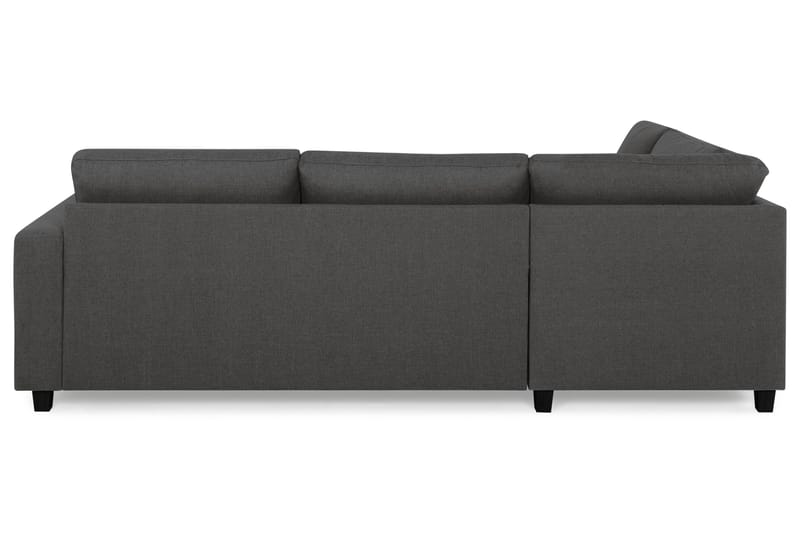 Crazy 3-sits Vänstervänd L-formad Schäslongsoffa i Tyg - Mörkgrå - Möbler - Soffa - Divansoffor & schäslongsoffa