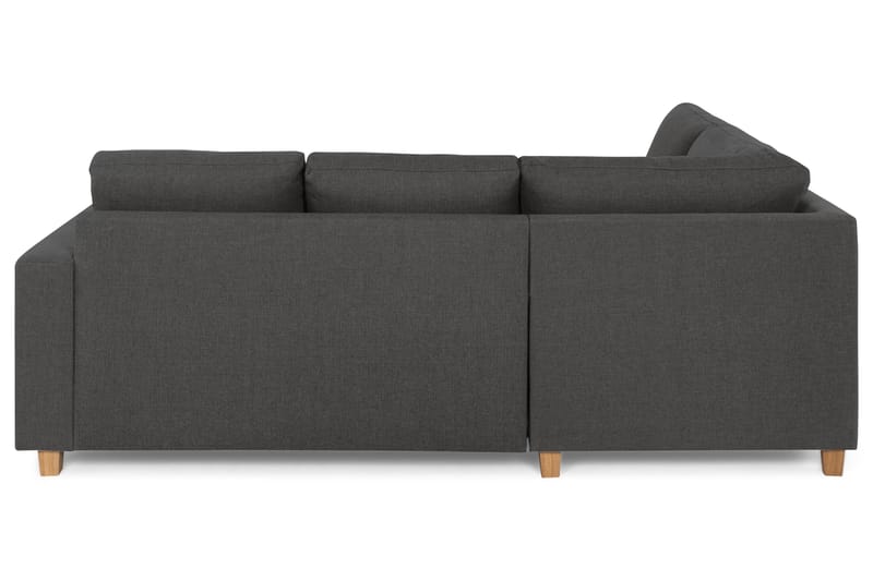 Crazy 3-sits Vänstervänd L-formad Schäslongsoffa i Tyg - Mörkgrå - Möbler - Soffa - Divansoffor & schäslongsoffa