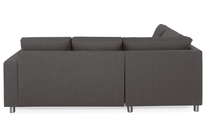 Crazy 3-sits Vänstervänd L-formad Schäslongsoffa i Tyg - Mörkgrå - Möbler - Soffa - Divansoffor & schäslongsoffa