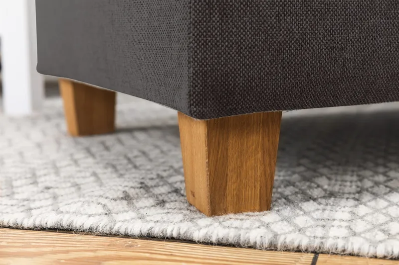 Crazy 3-sits Vänstervänd L-formad Schäslongsoffa i Tyg - Mörkgrå - Möbler - Soffa - Divansoffor & schäslongsoffa - 3 sits soffa med divan