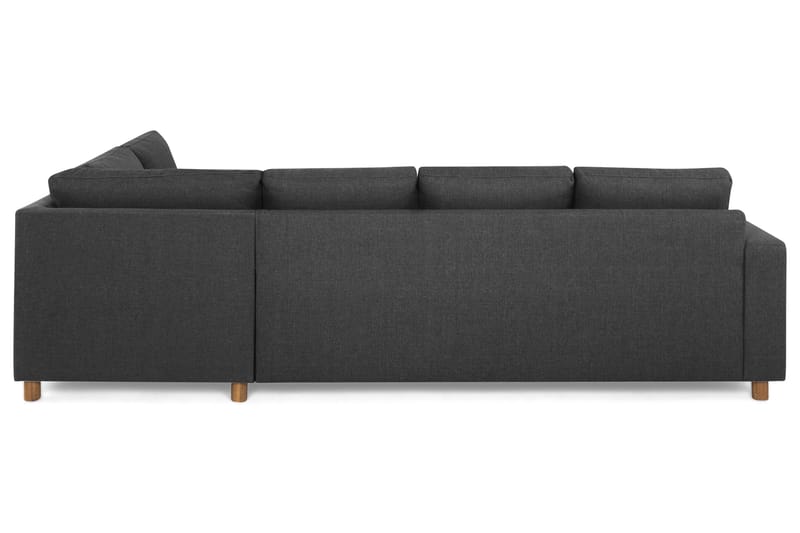 Crazy 4-sits Högervänd L-formad Schäslongsoffa i Tyg - Antracit - Möbler - Soffa - Divansoffor & schäslongsoffa
