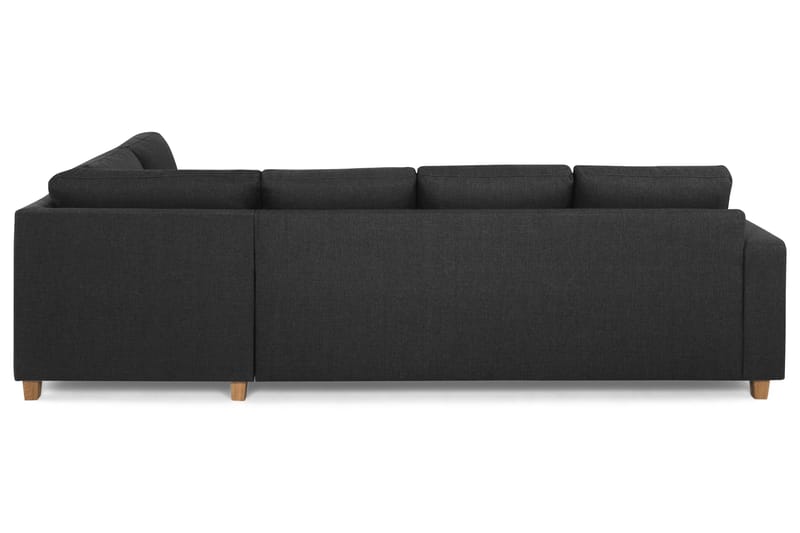 Crazy 4-sits Högervänd L-formad Schäslongsoffa i Tyg - Antracit - Möbler - Soffa - Divansoffor & schäslongsoffa